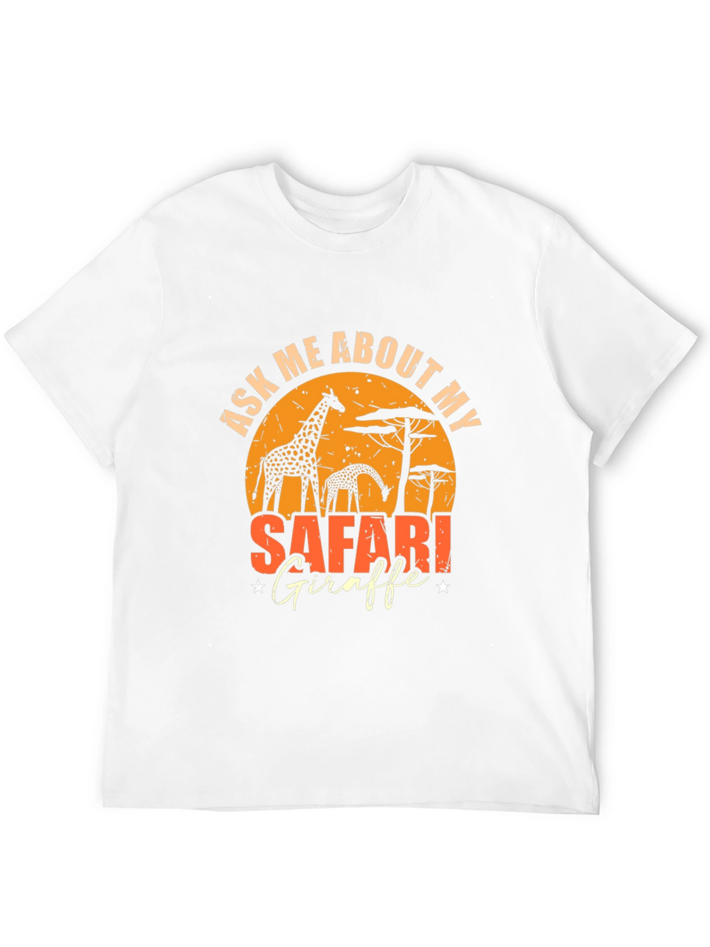 Safari Giraffe Graphic T-Shirt
