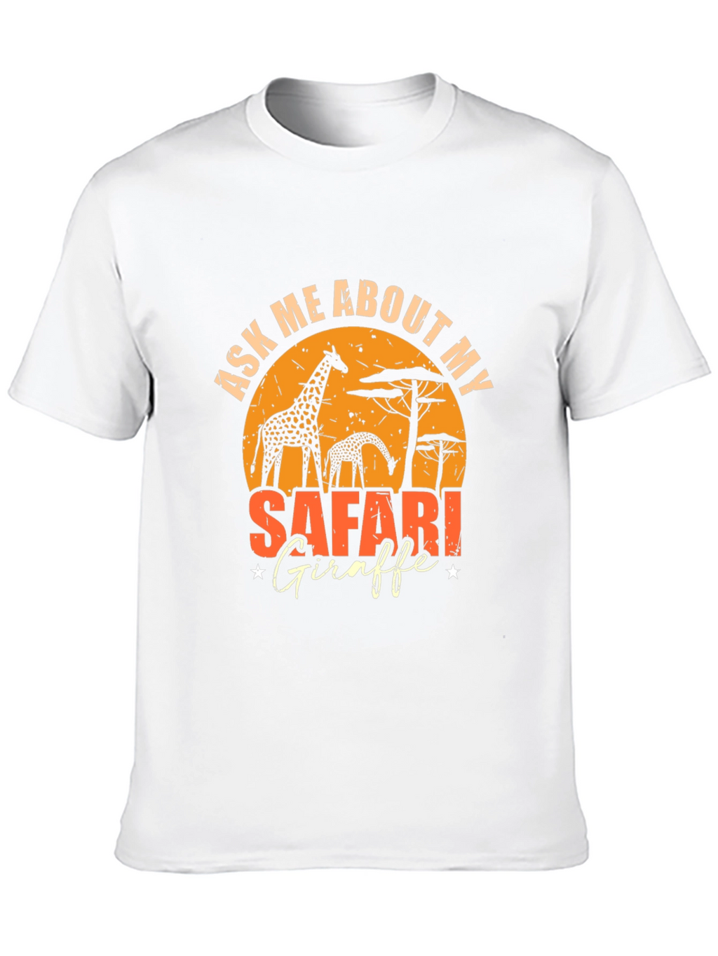 Safari Giraffe Graphic T-Shirt