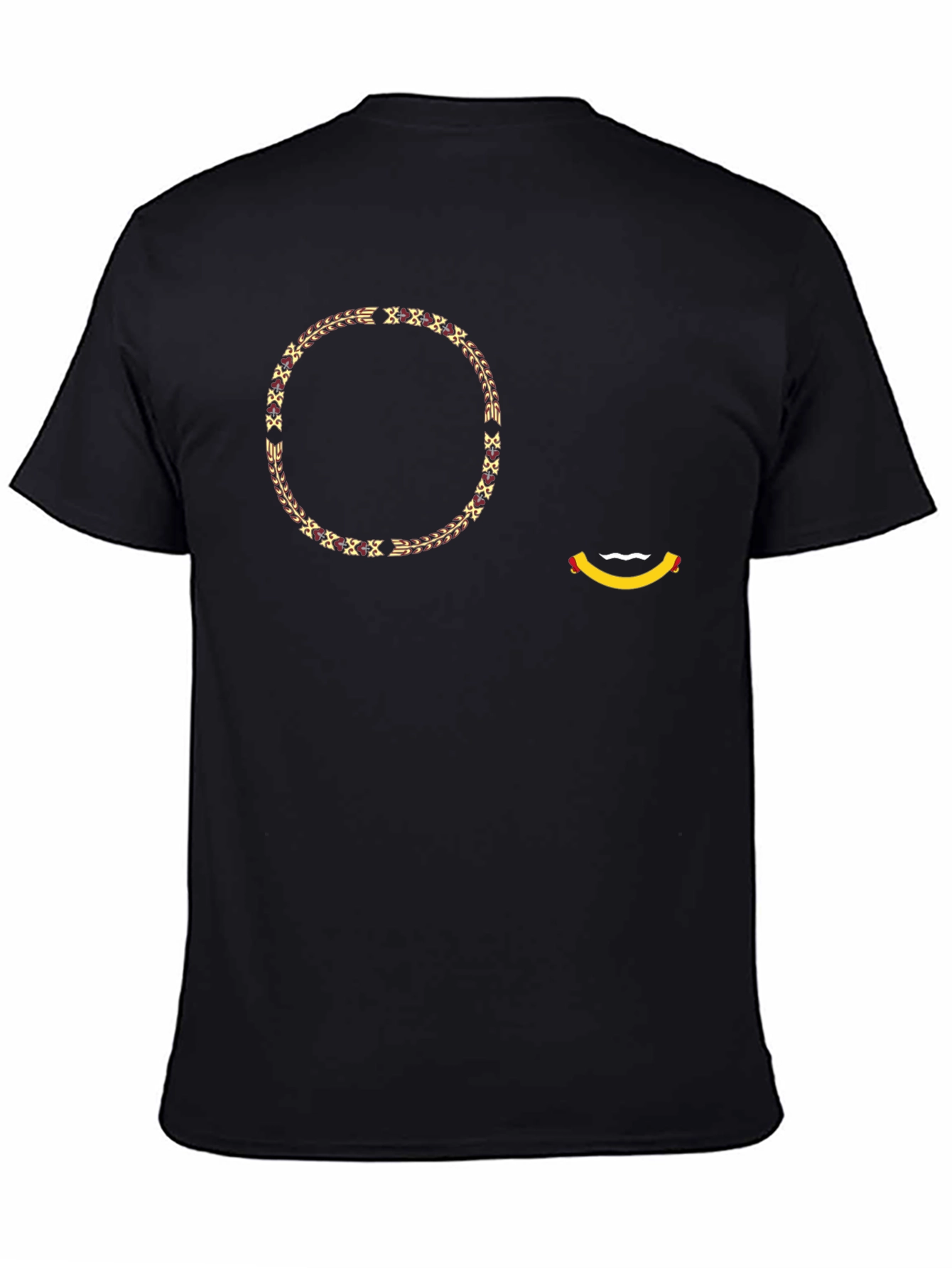 Stylish Graphic Print Black T-Shirt