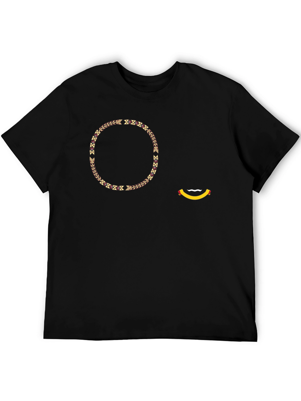 Stylish Graphic Print Black T-Shirt