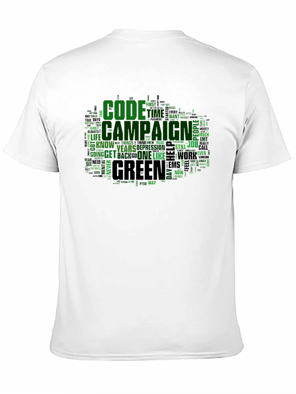 Code Campaign Green Word Art T-Shirt
