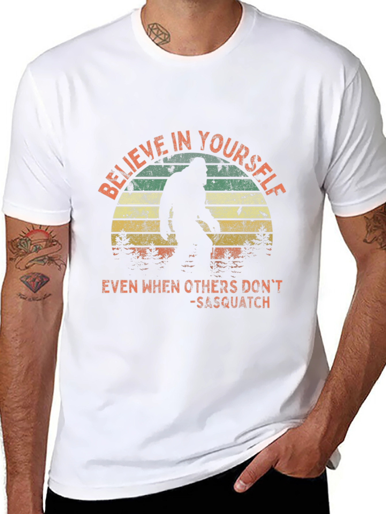 Believe in Yourself Sasquatch T-Shirt