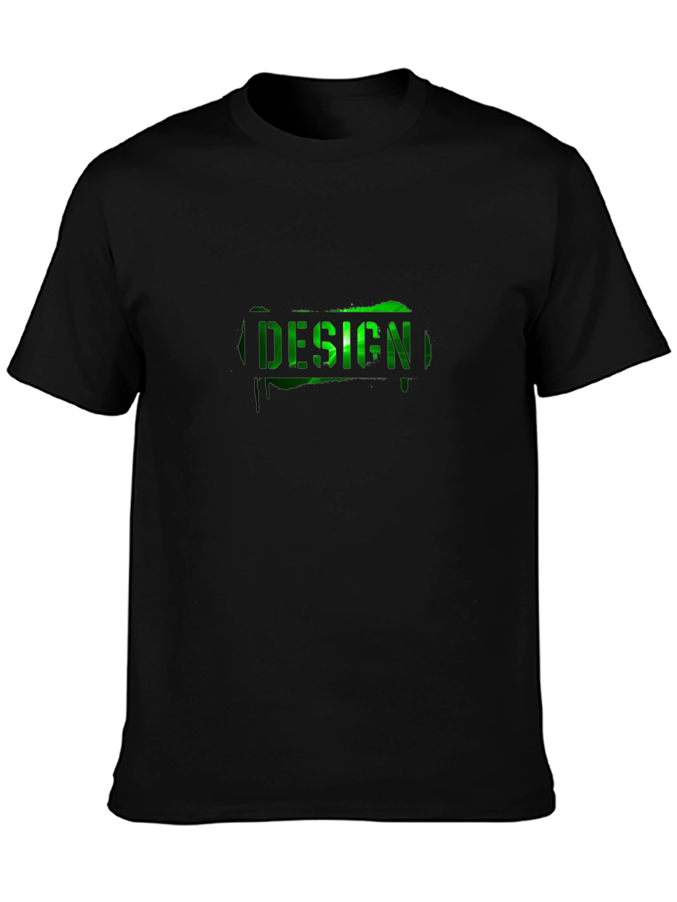 DESIGN Graphic Tee - Black Cotton T-Shirt