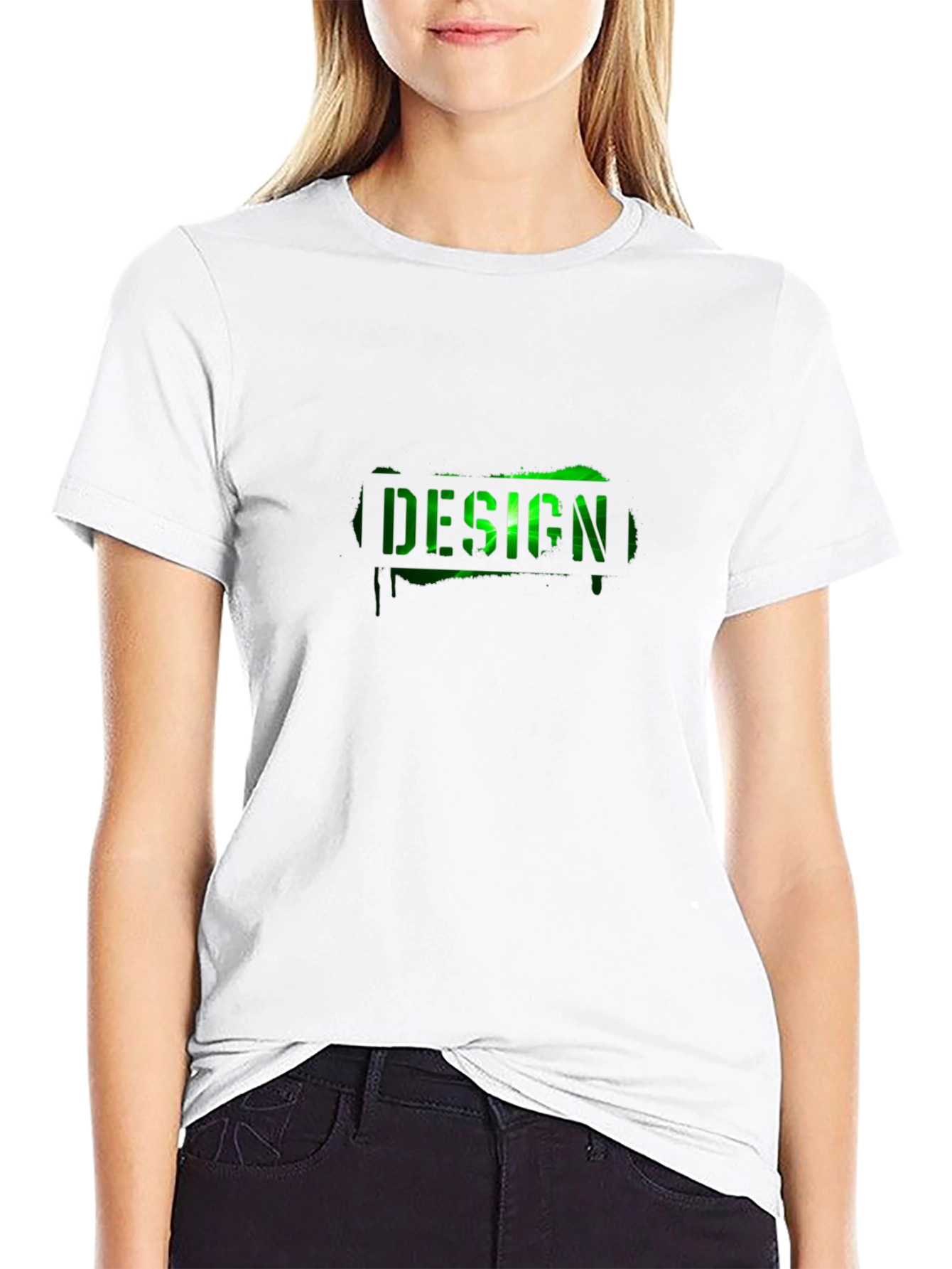 DESIGN Graphic Tee - Black Cotton T-Shirt