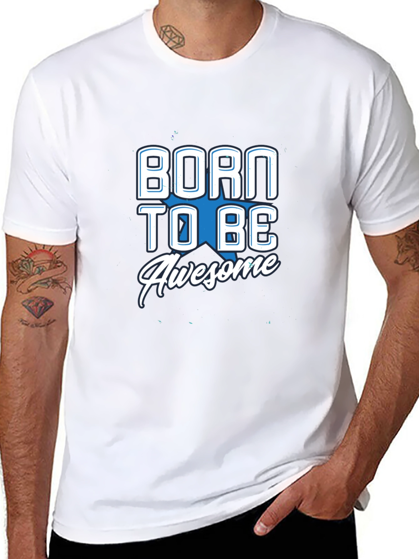 Born To Be Awesome Black T-Shirt