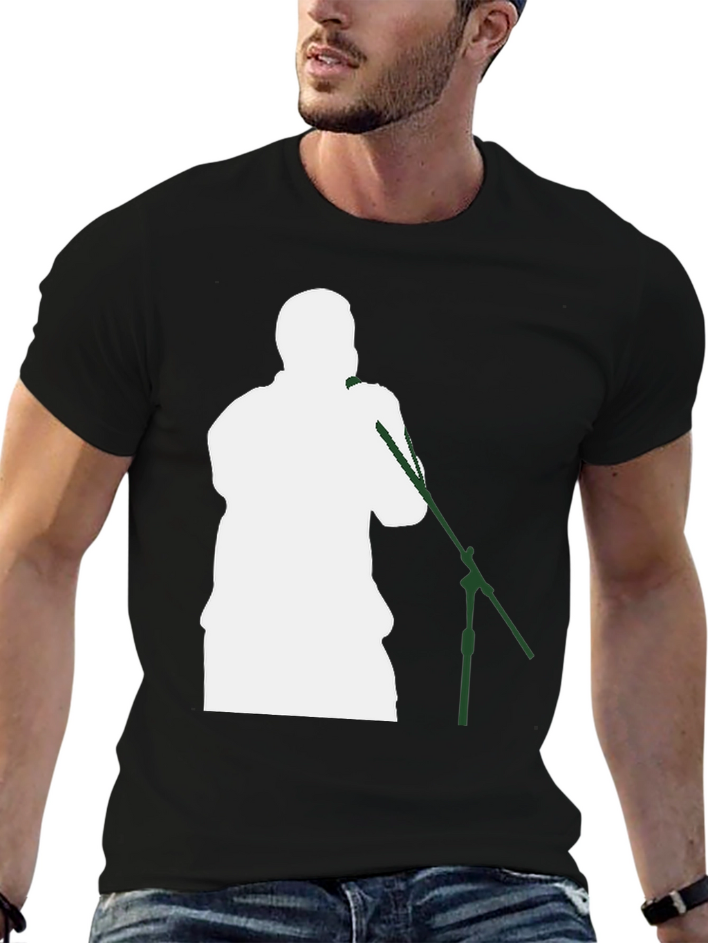 Singer Silhouette T-Shirt - Black