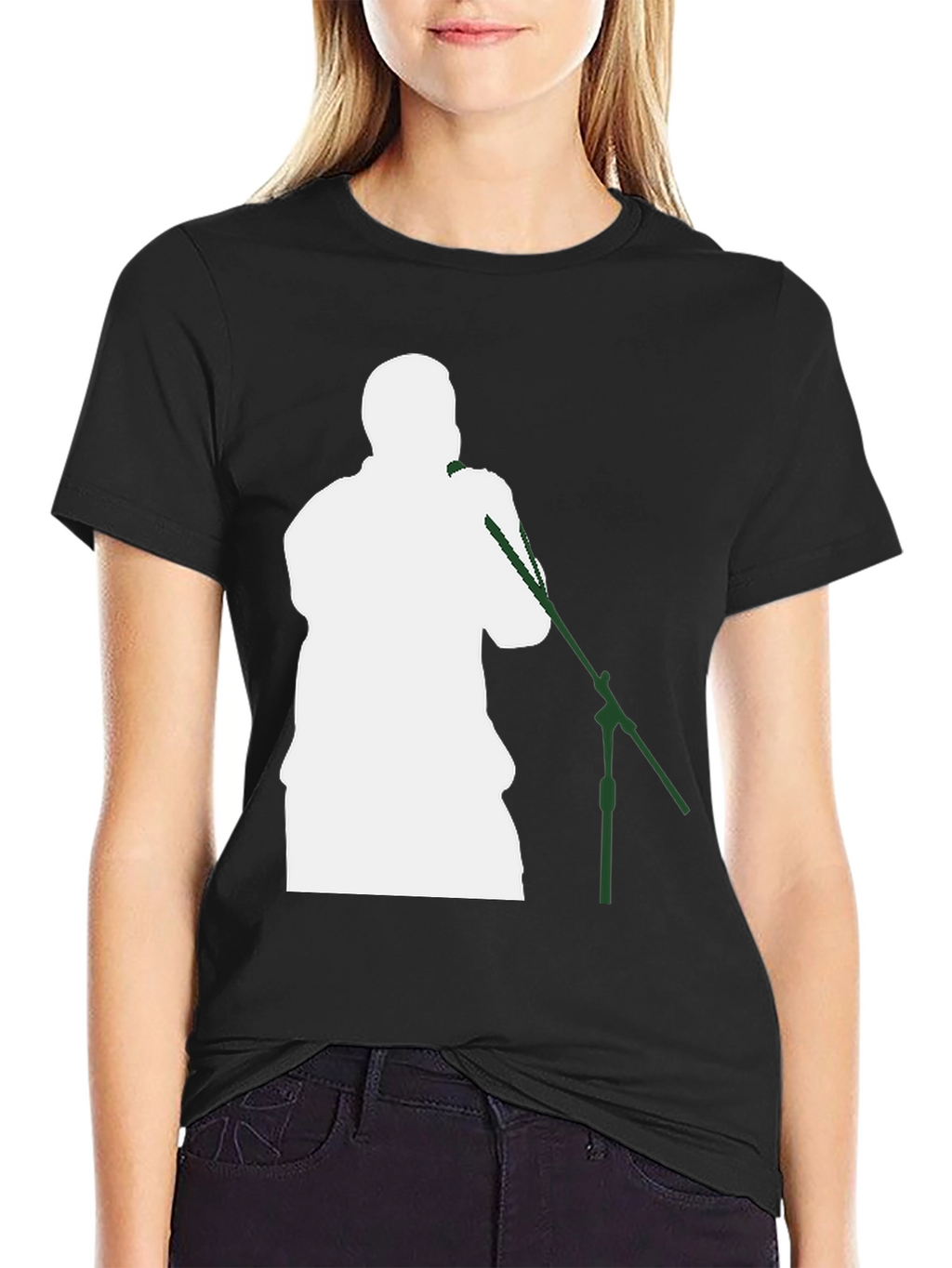 Singer Silhouette T-Shirt - Black