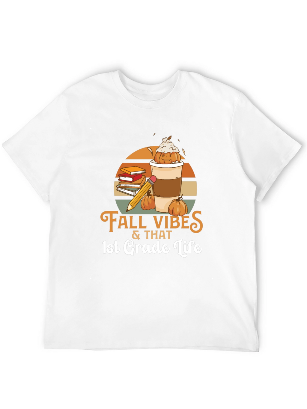 Fall Vibes 1st Grade Teacher T-Shirt