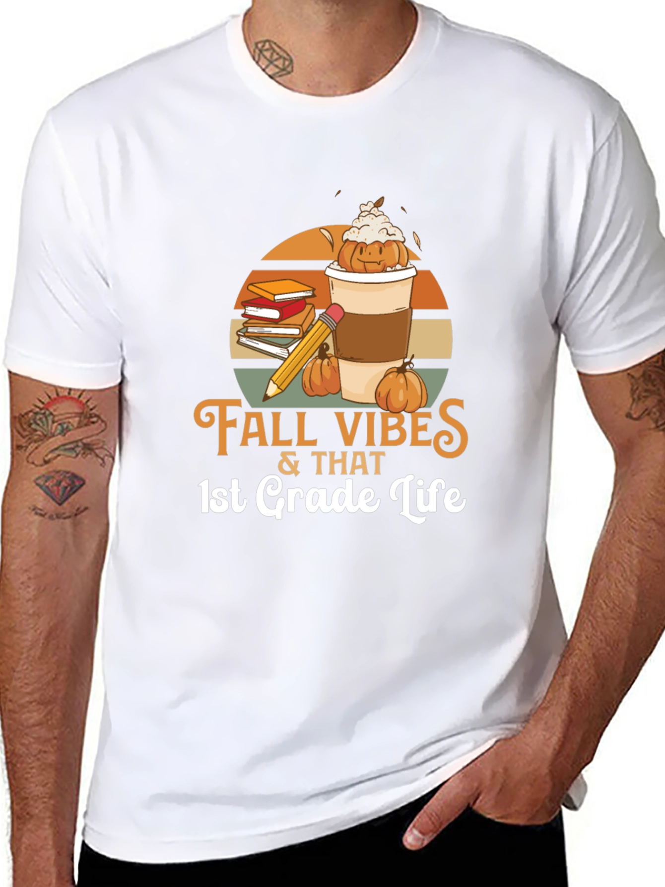 Fall Vibes 1st Grade Teacher T-Shirt