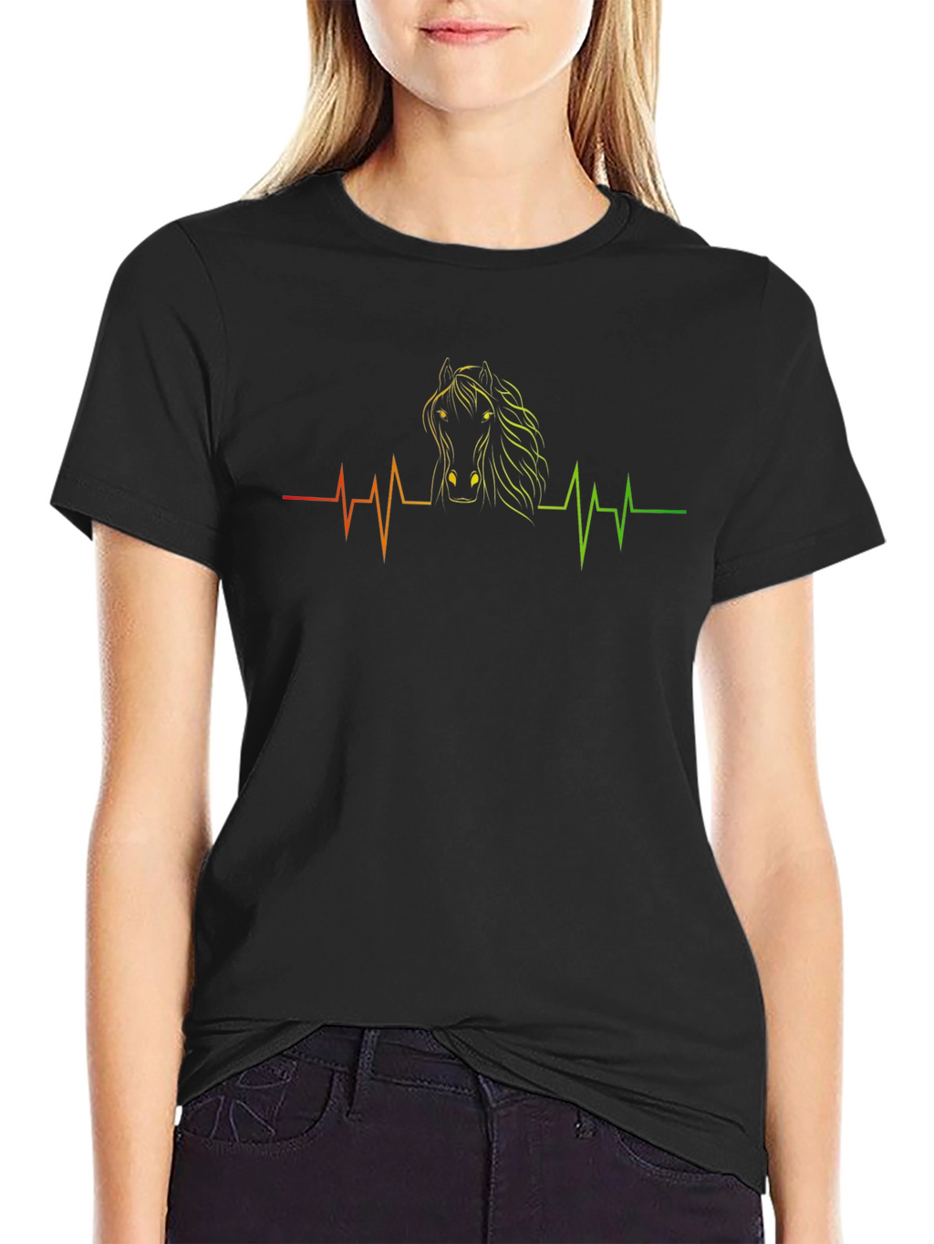 Horse Lovers Heartbeat T-Shirt
