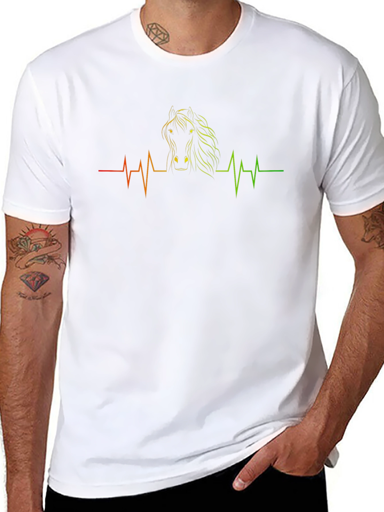 Horse Lovers Heartbeat T-Shirt