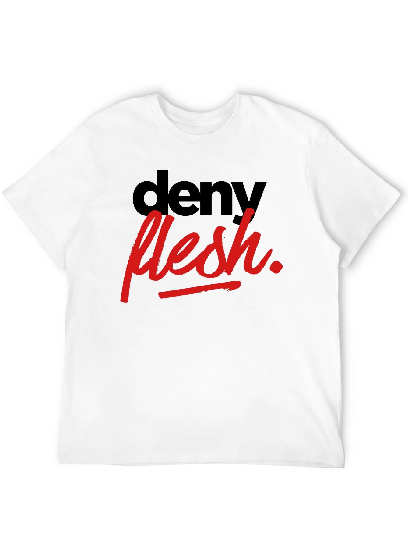 Deny Flesh Graphic Tee - Stylish & Edgy T-Shirt