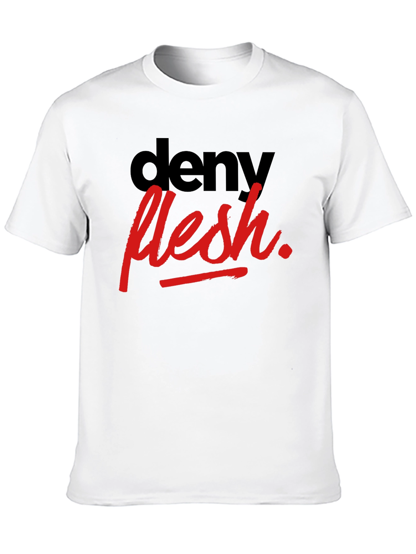 Deny Flesh Graphic Tee - Stylish & Edgy T-Shirt
