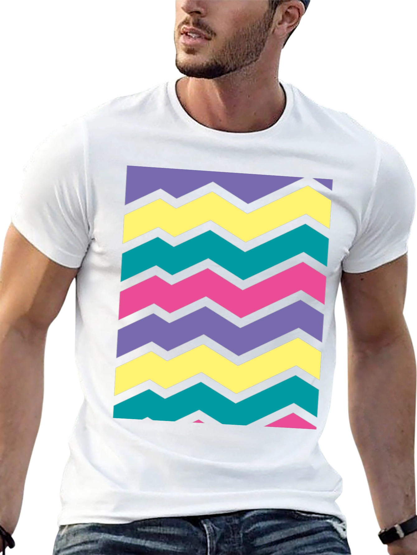 Retro Wave Zigzag Tee