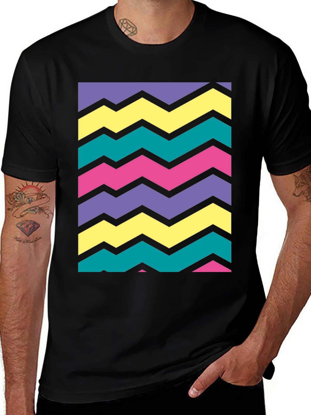 Retro Wave Zigzag Tee