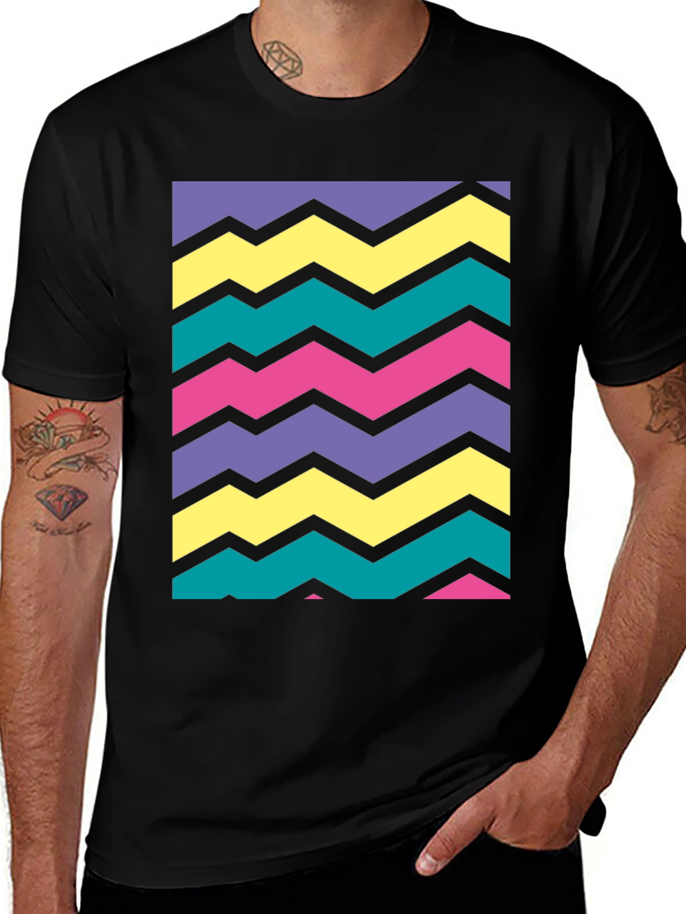 Retro Wave Zigzag Tee