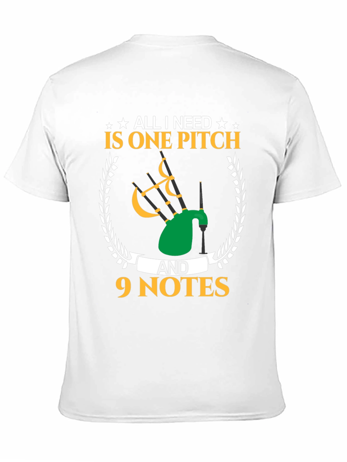 Bagpipe Musician T-Shirt - One Pitch & 9 Notes