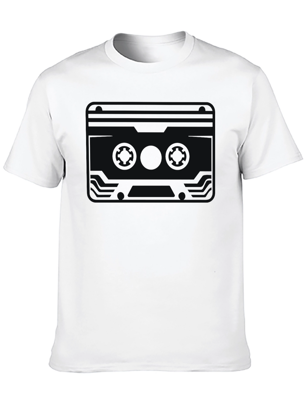 Retro Cassette Graphic T-Shirt - Classic Black Tee