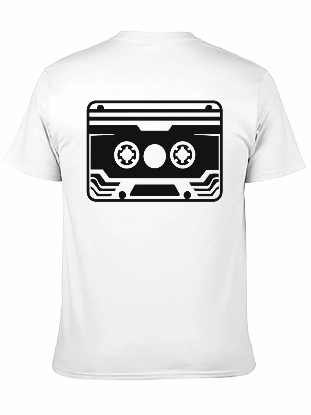 Retro Cassette Graphic T-Shirt - Classic Black Tee