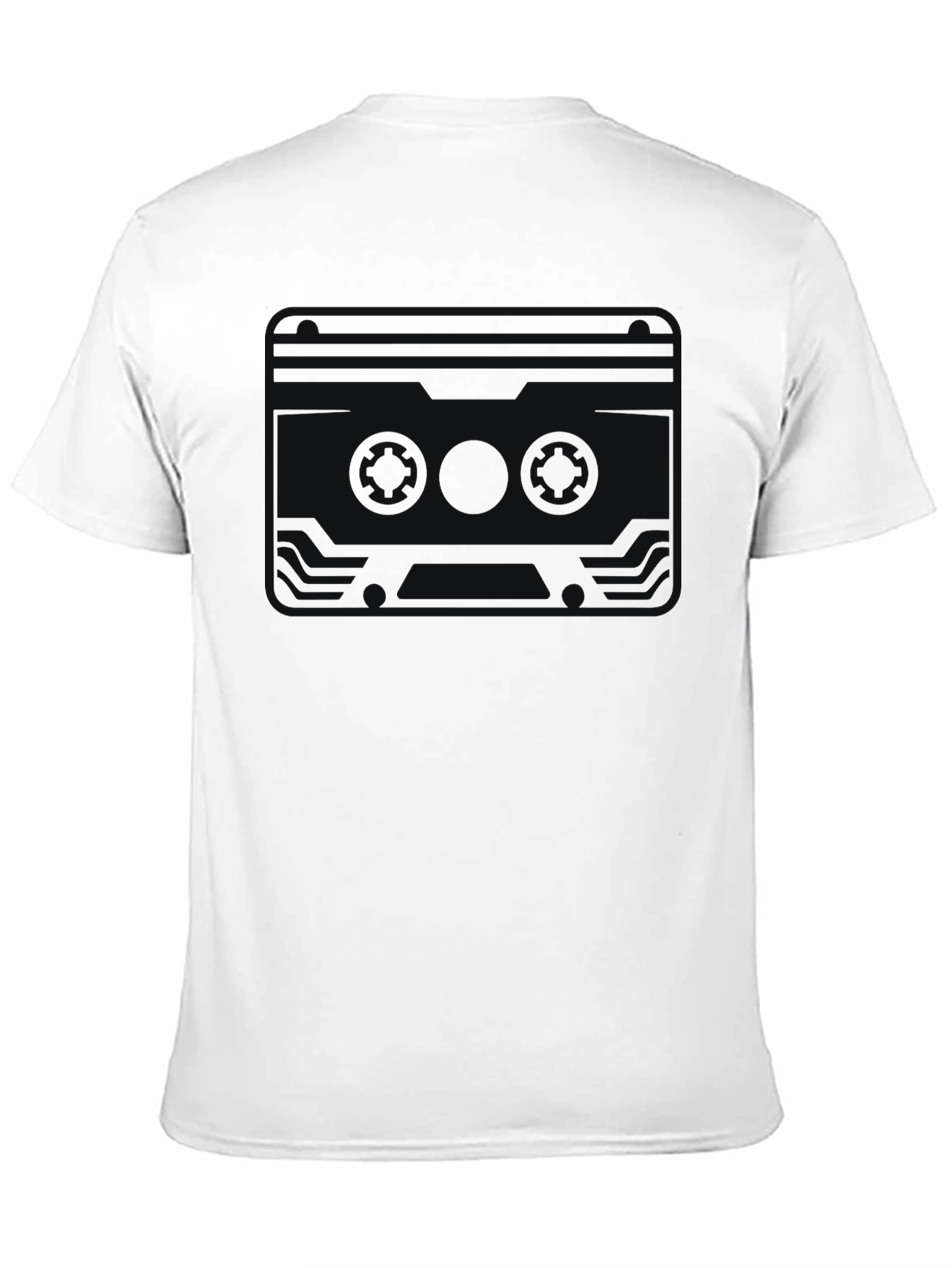Retro Cassette Graphic T-Shirt - Classic Black Tee
