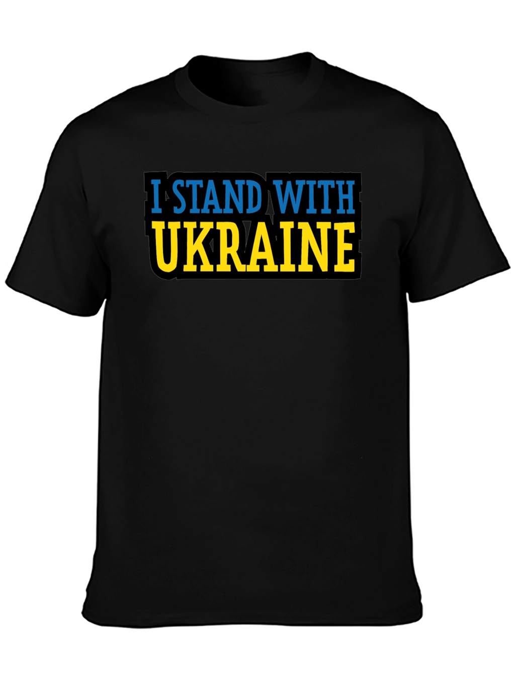 I Stand With Ukraine T-Shirt - Black