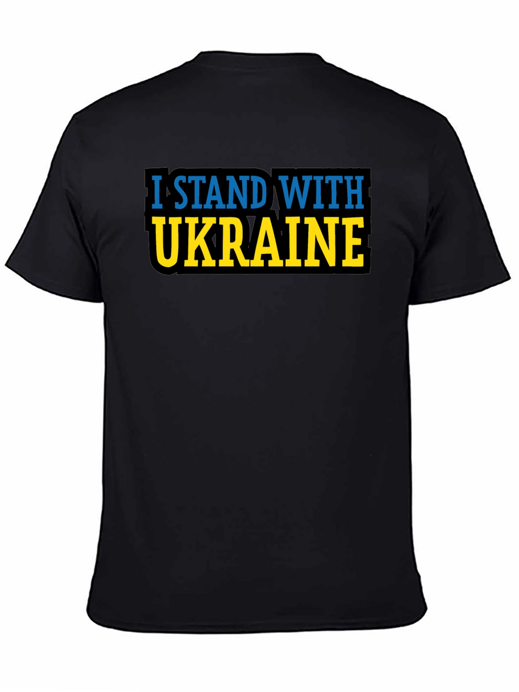I Stand With Ukraine T-Shirt - Black