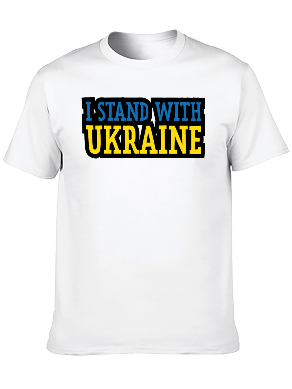 I Stand With Ukraine T-Shirt - Black