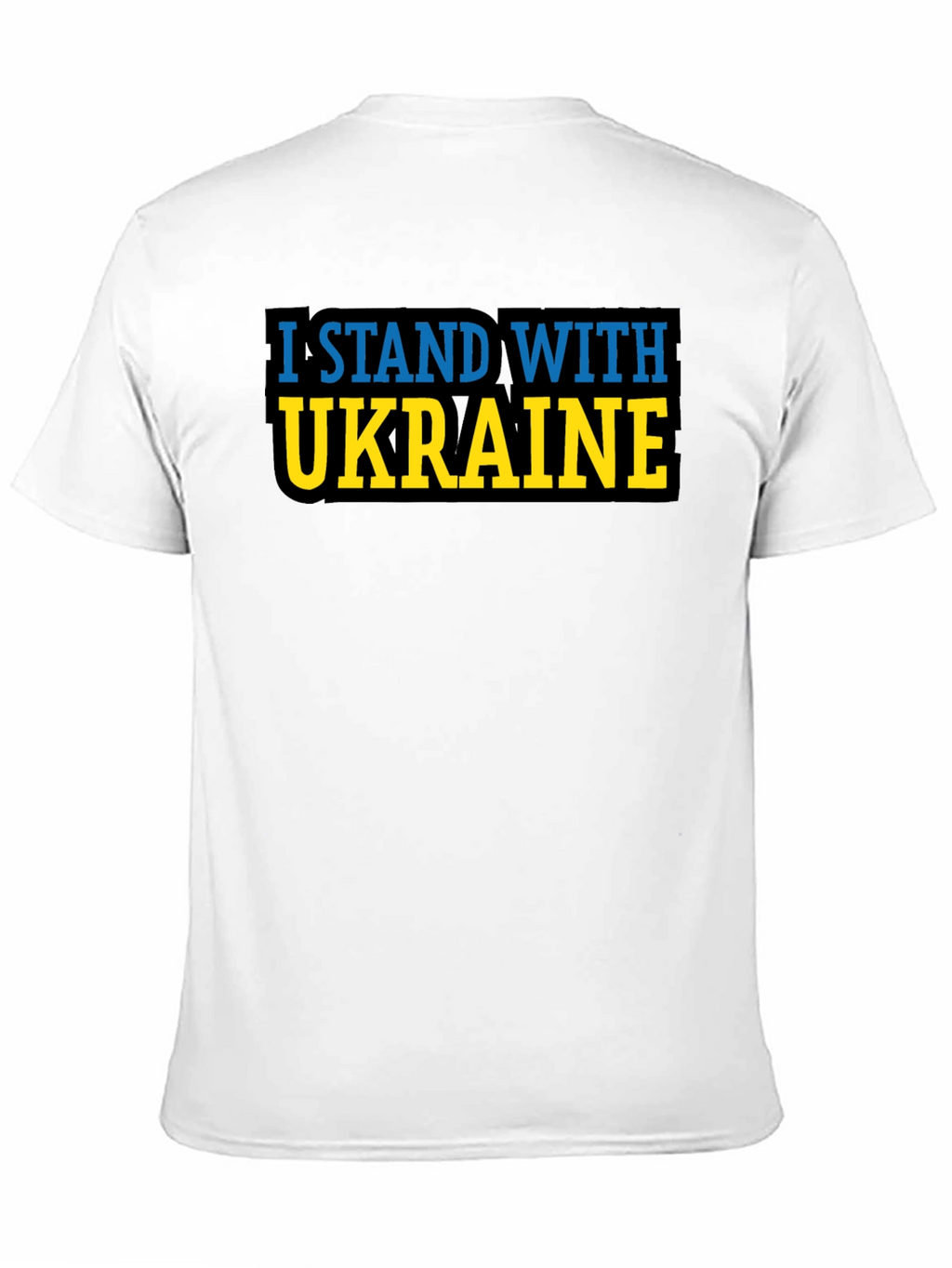 I Stand With Ukraine T-Shirt - Black