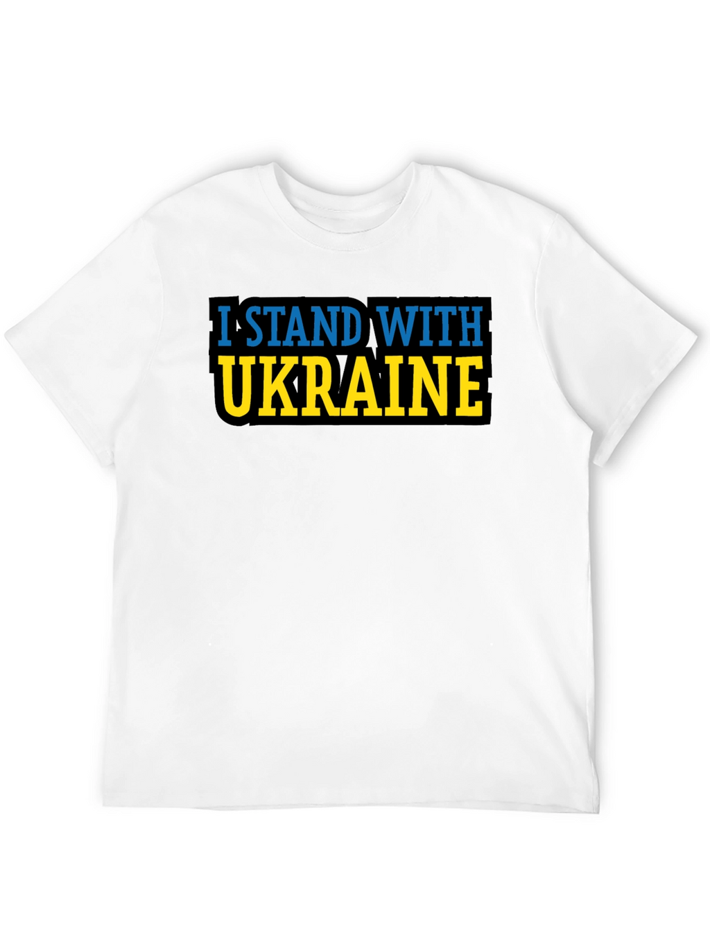 I Stand With Ukraine T-Shirt - Black