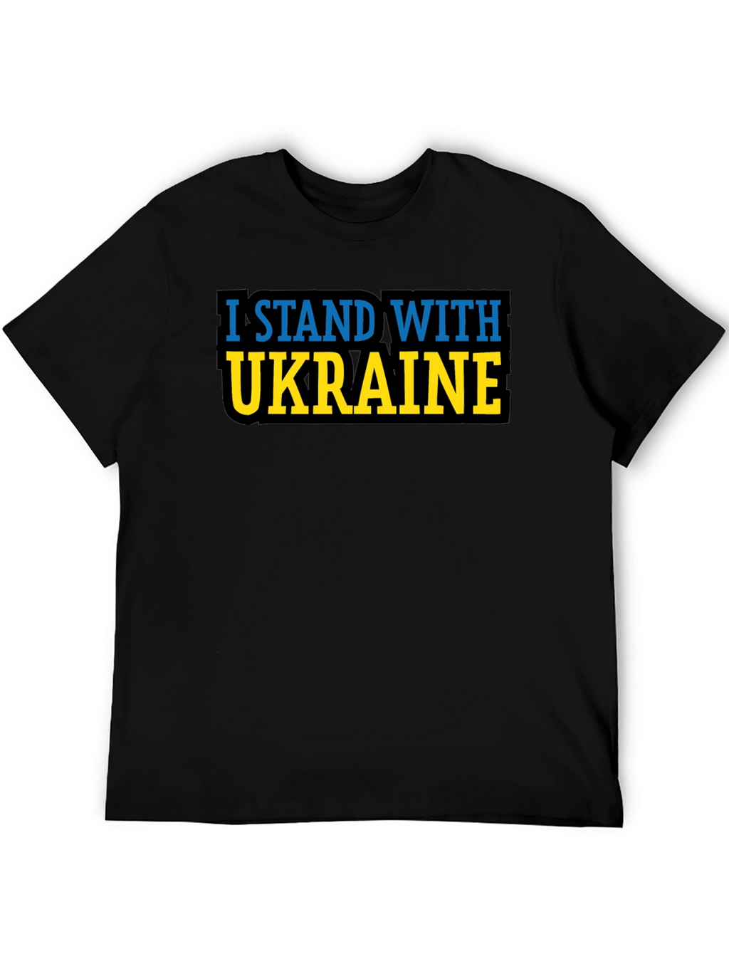 I Stand With Ukraine T-Shirt - Black