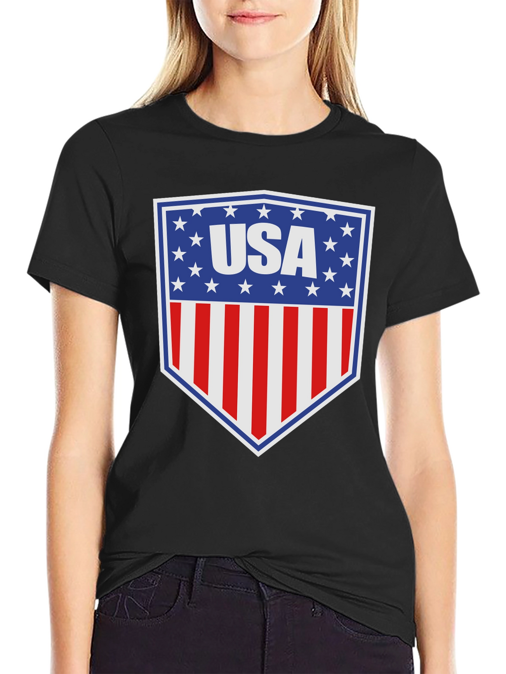 USA Patriotic T-Shirt - American Flag Design