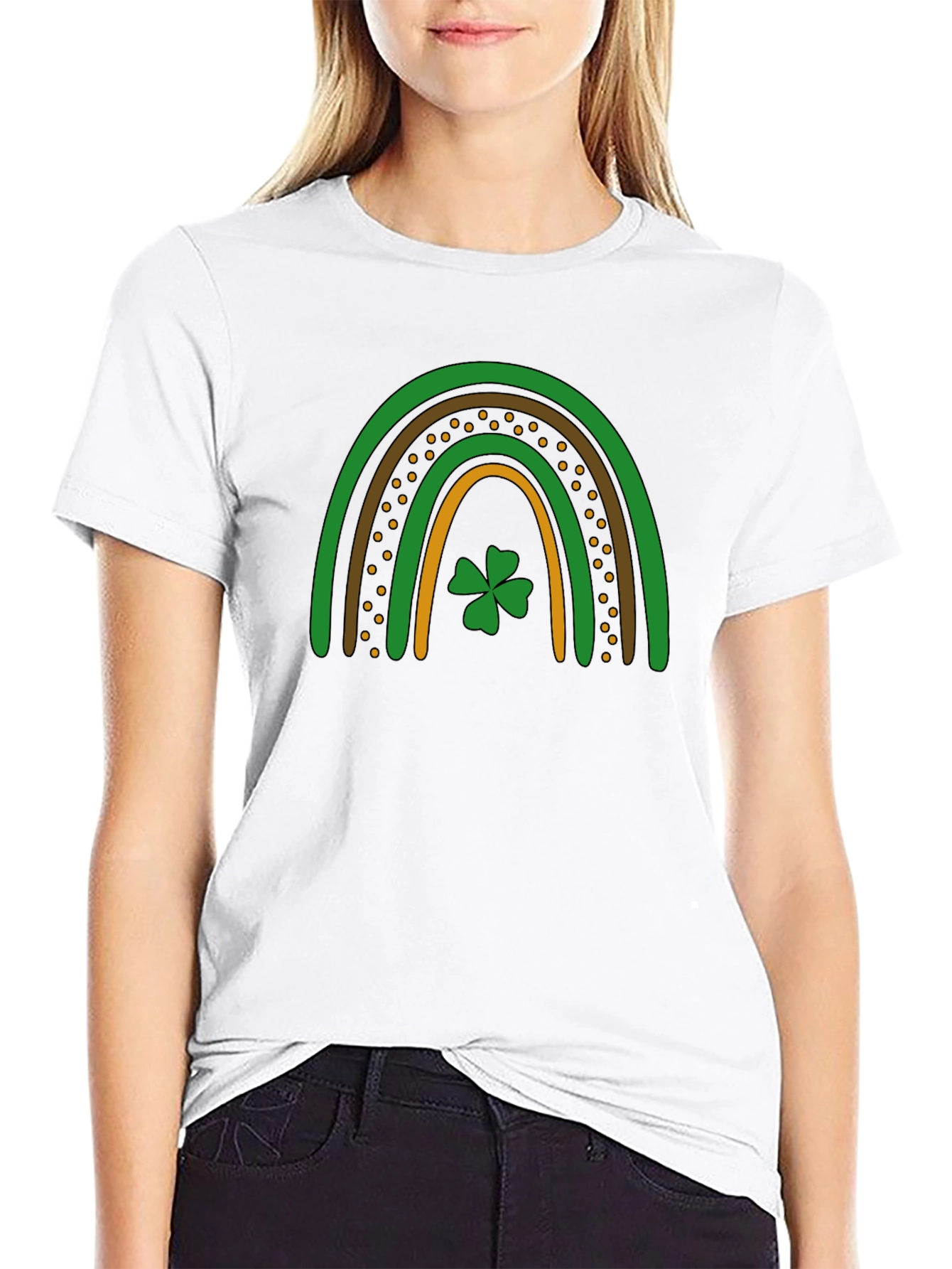 St. Patricks Day Rainbow Shamrock T-Shirt