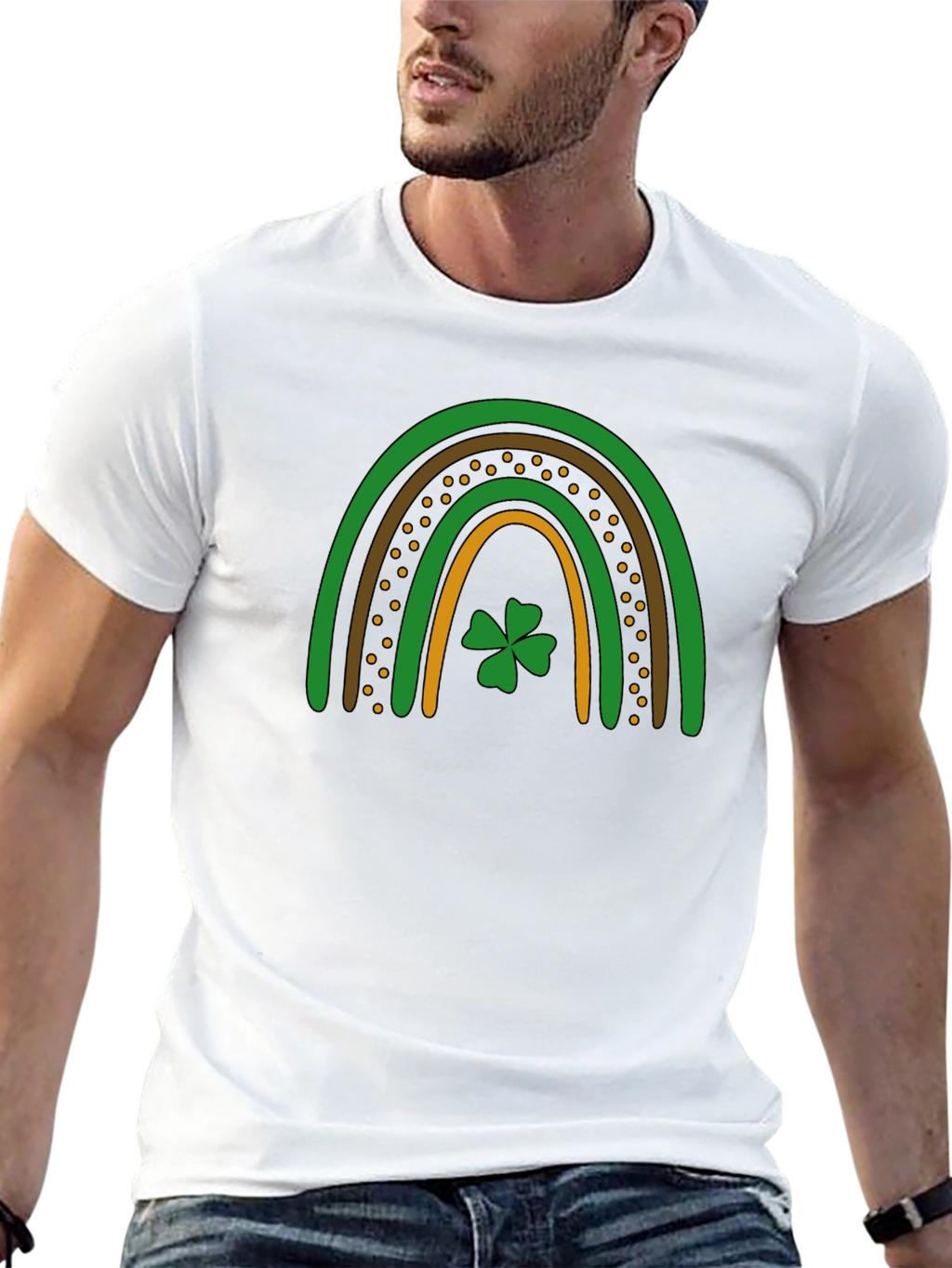 St. Patricks Day Rainbow Shamrock T-Shirt