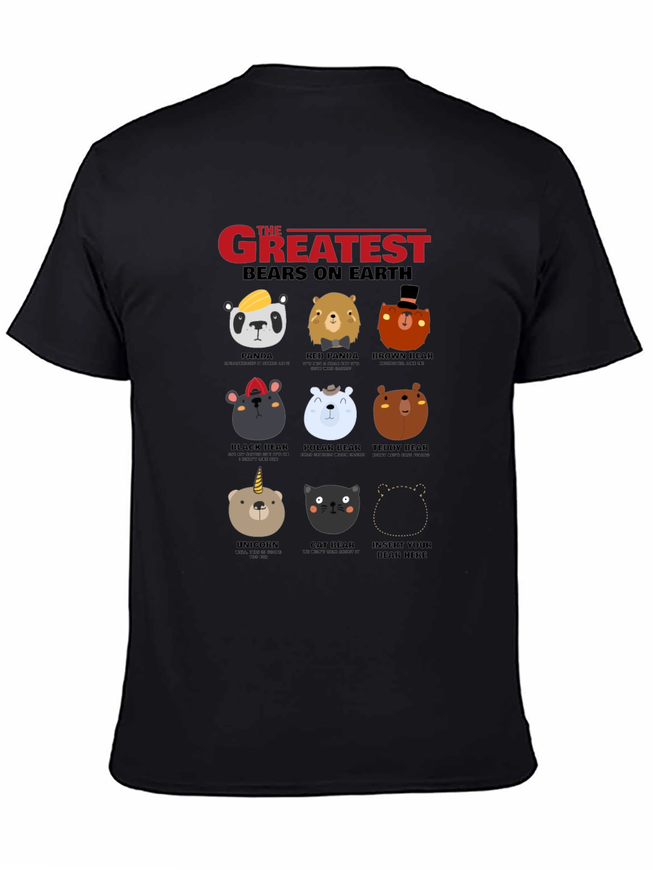Greatest Bears on Earth Graphic T-Shirt