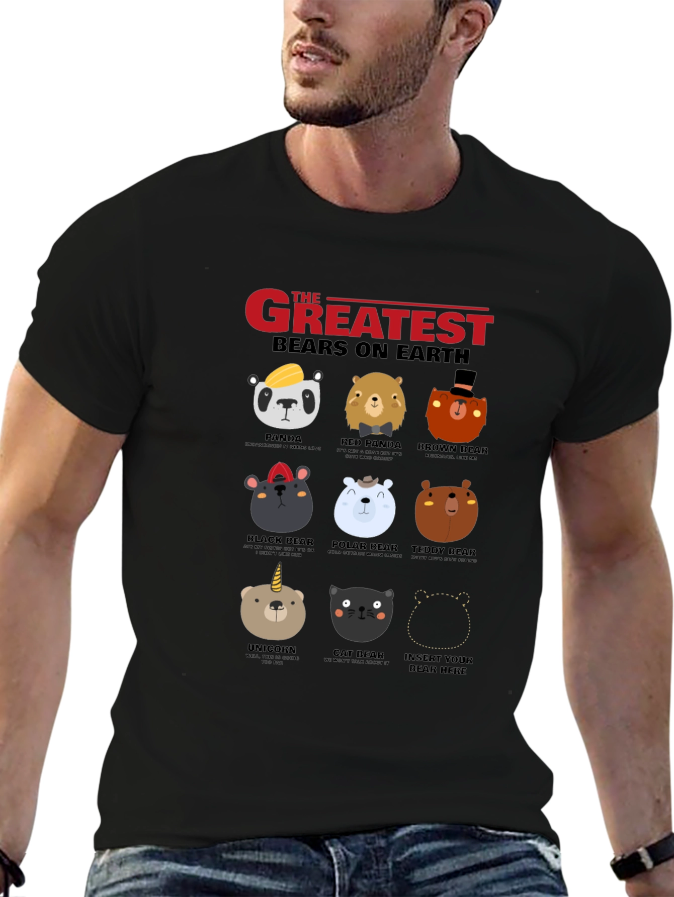 Greatest Bears on Earth Graphic T-Shirt