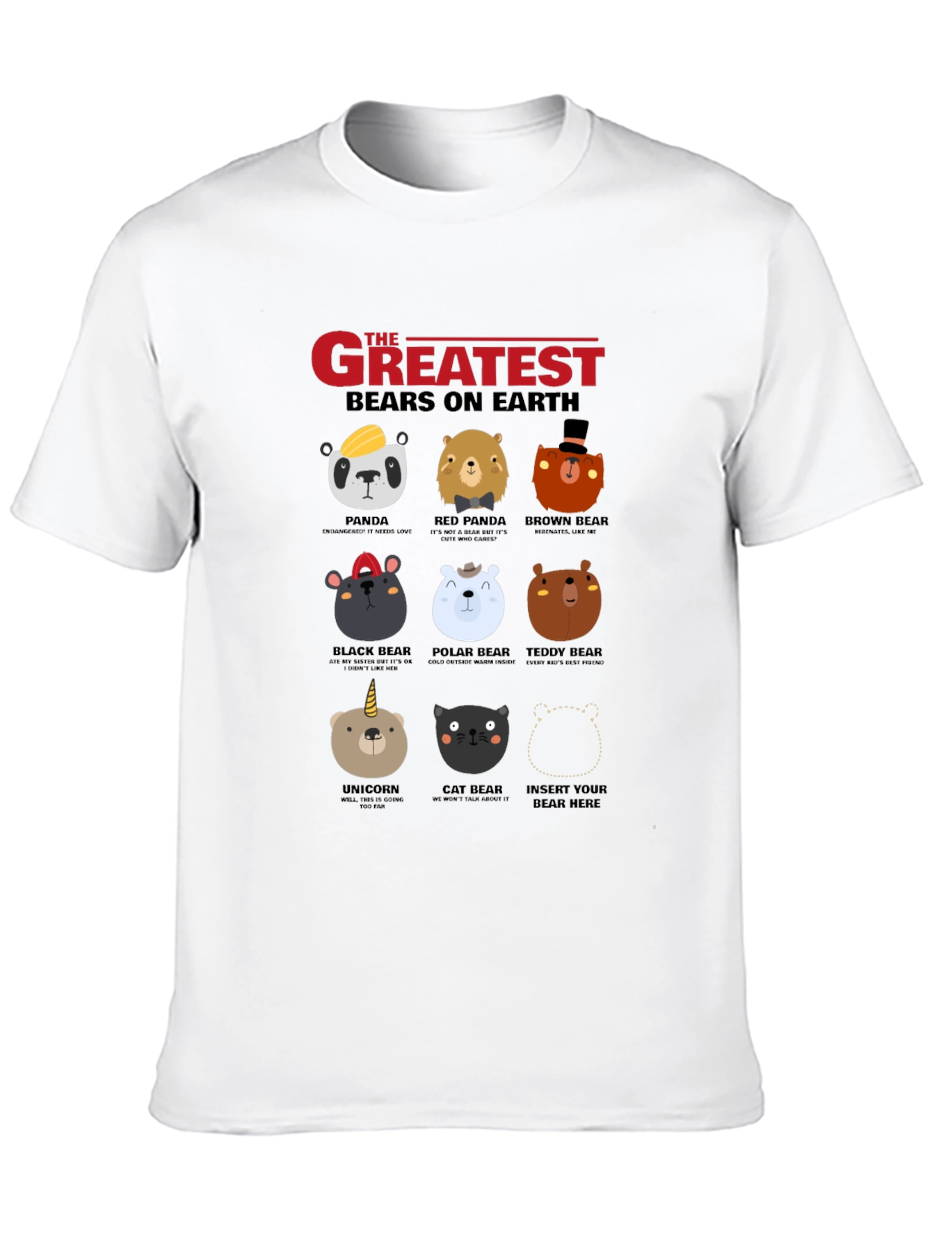 Greatest Bears on Earth Graphic T-Shirt
