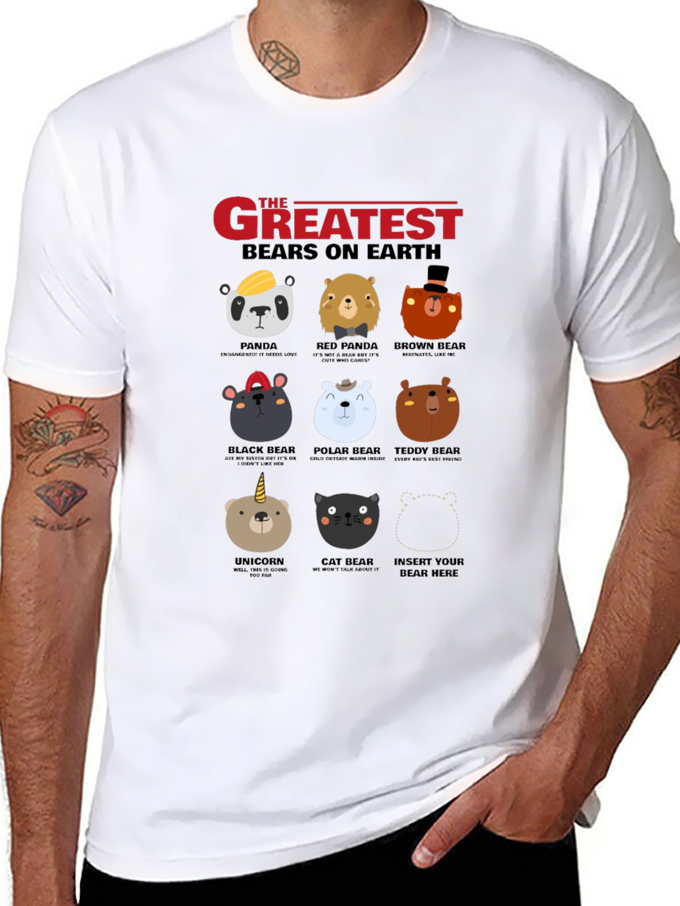 Greatest Bears on Earth Graphic T-Shirt