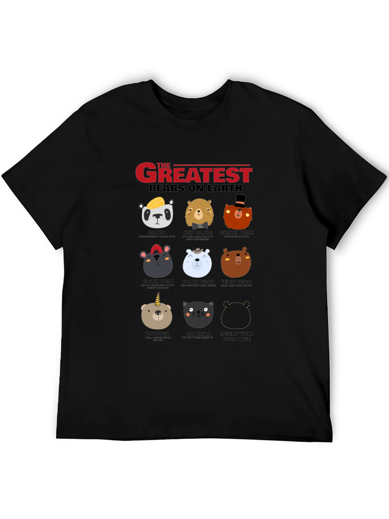 Greatest Bears on Earth Graphic T-Shirt