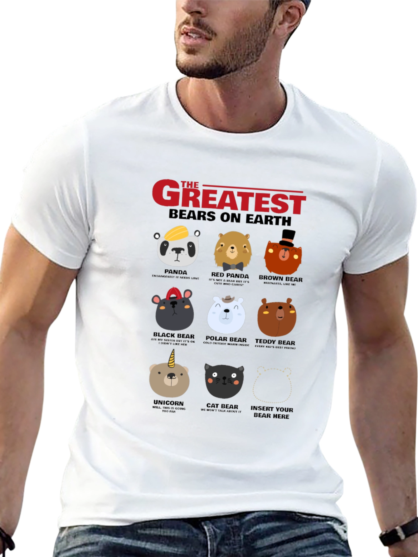 Greatest Bears on Earth Graphic T-Shirt