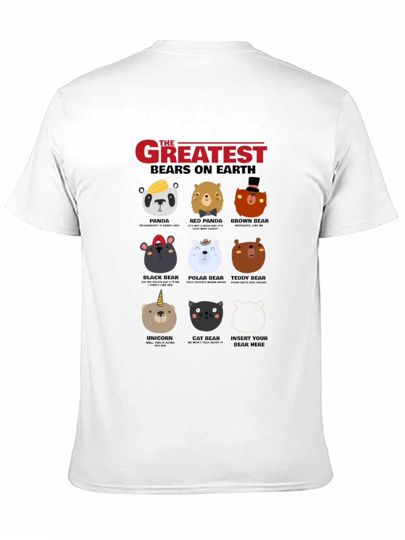 Greatest Bears on Earth Graphic T-Shirt