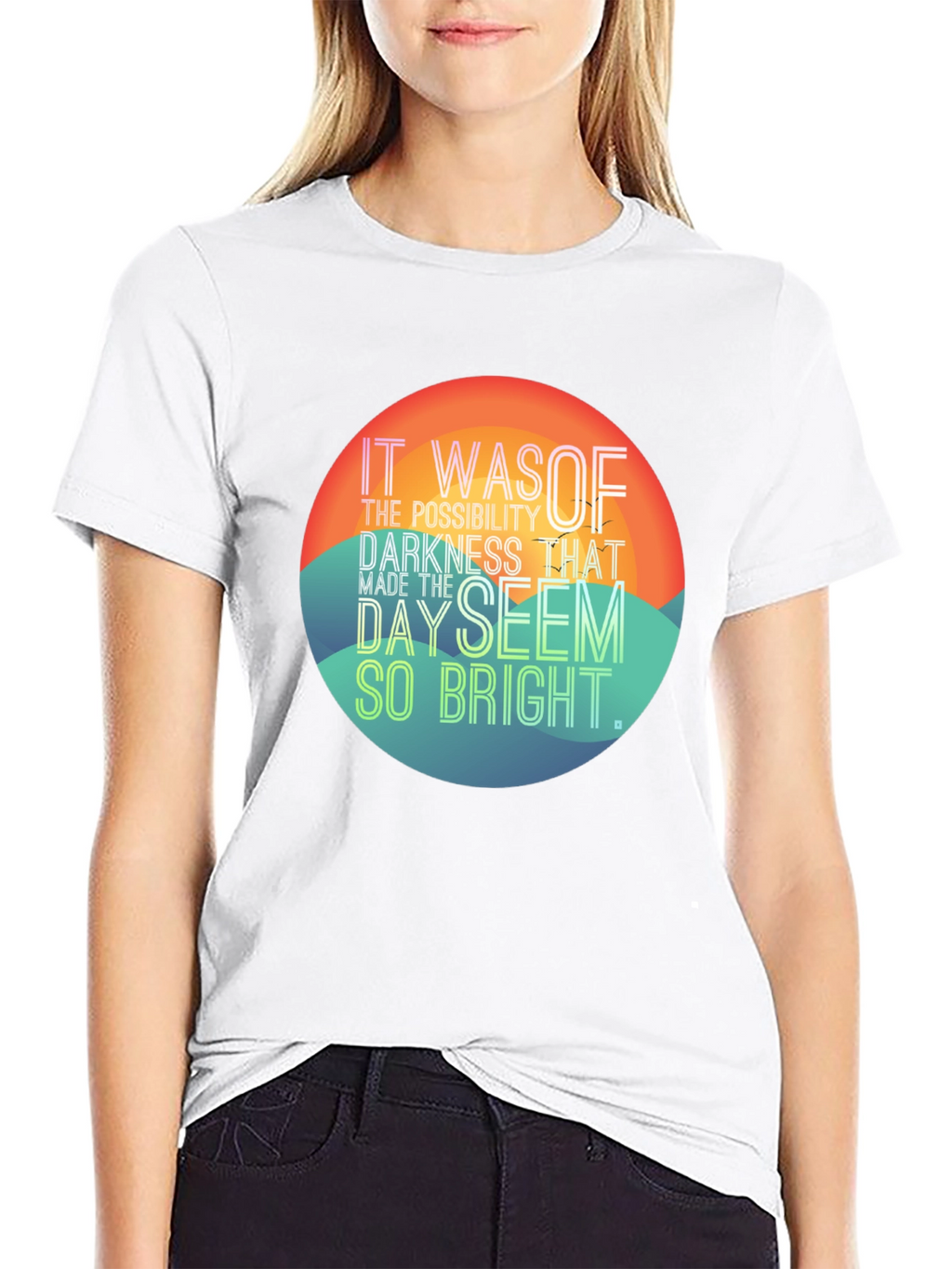 Motivational Graphic Tee - Bright Day Saying