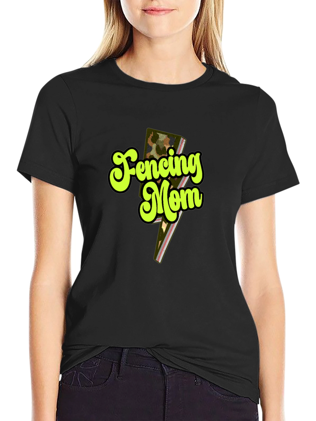Fencing Mom T-Shirt - Stylish Sports Parent Apparel