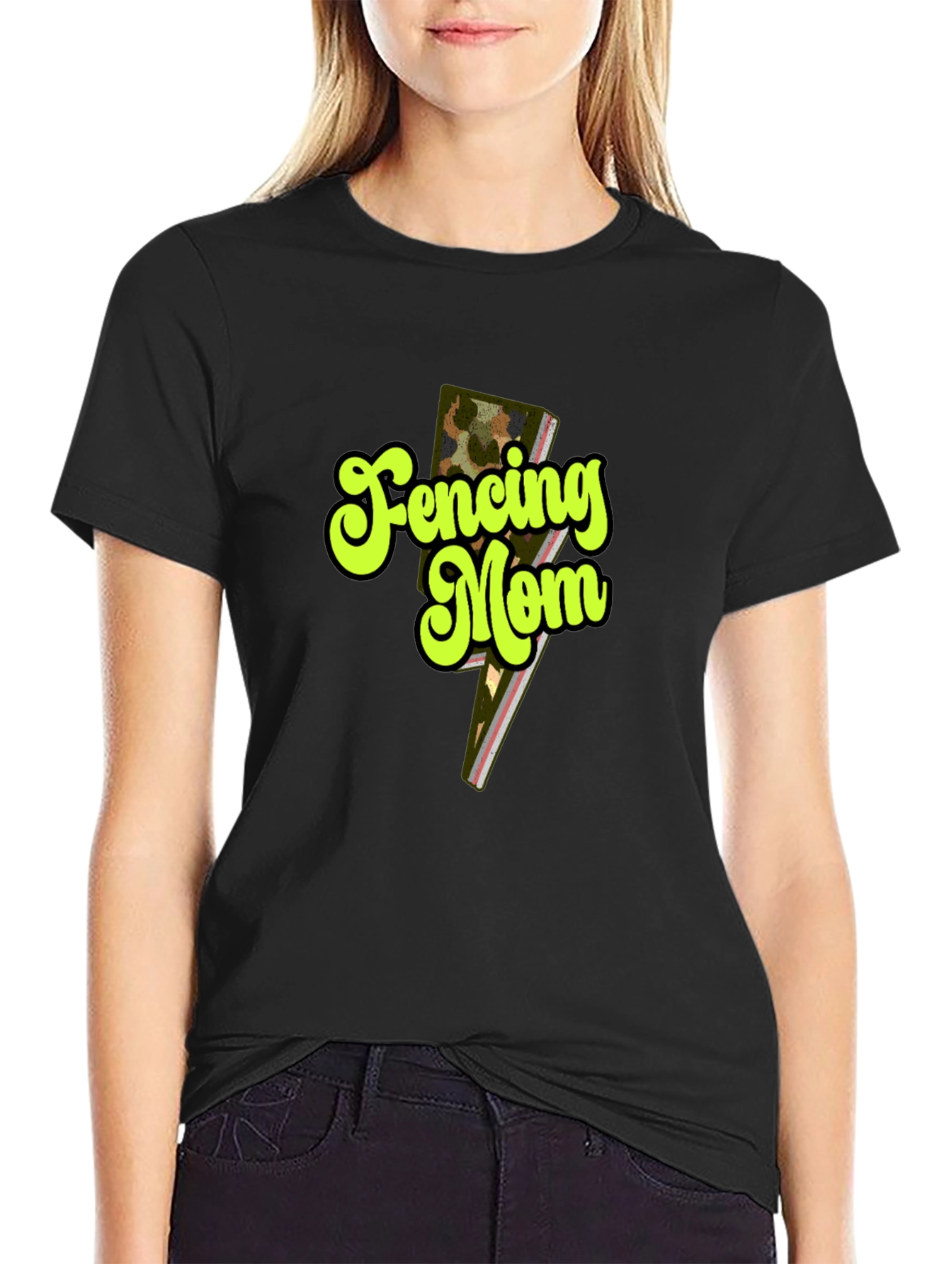 Fencing Mom T-Shirt - Stylish Sports Parent Apparel