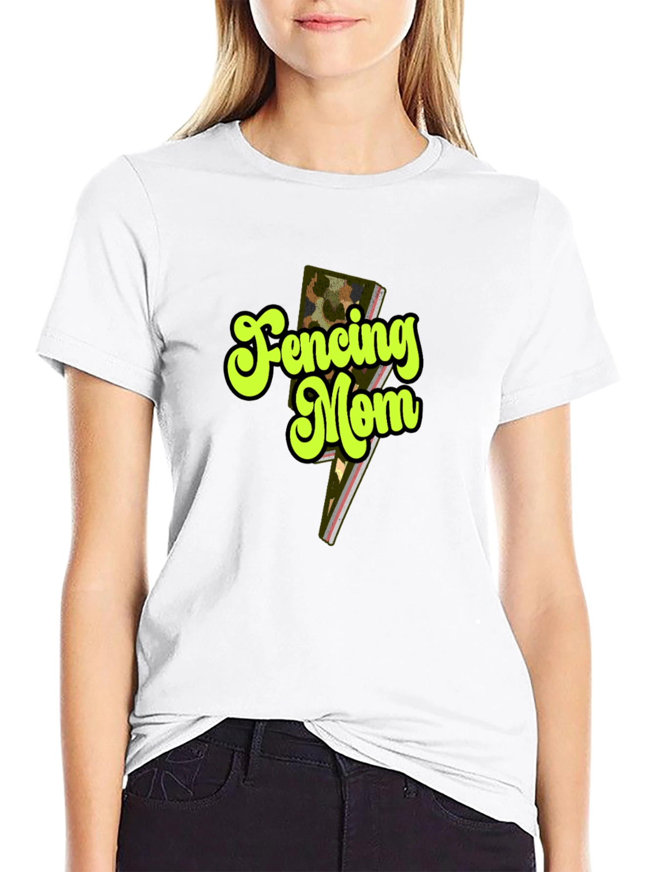Fencing Mom T-Shirt - Stylish Sports Parent Apparel