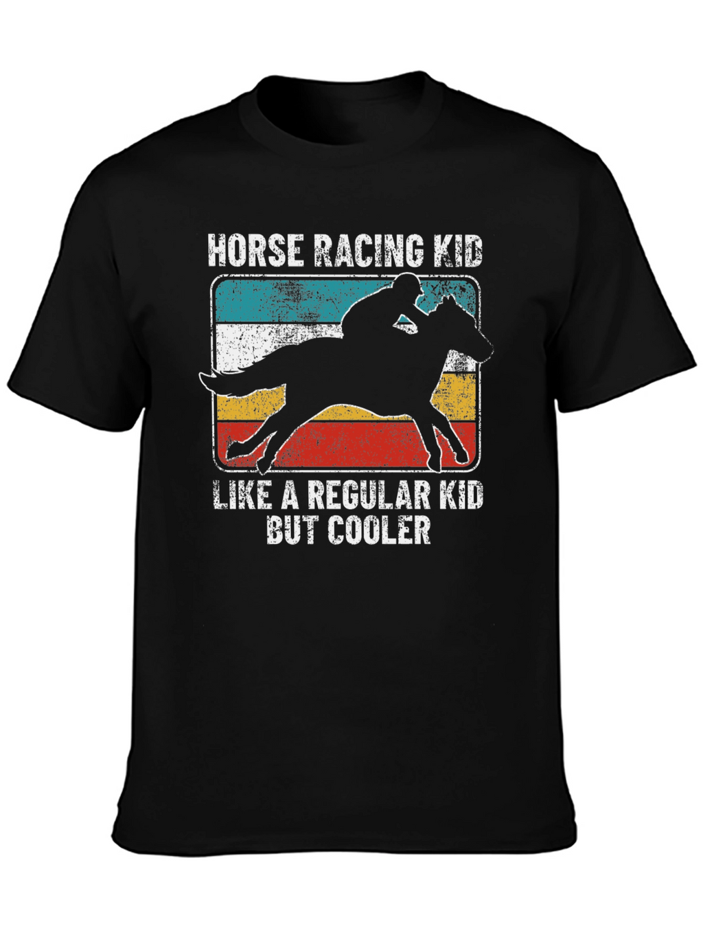 Horse Racing Kid T-Shirt - Cool Equestrian Tee