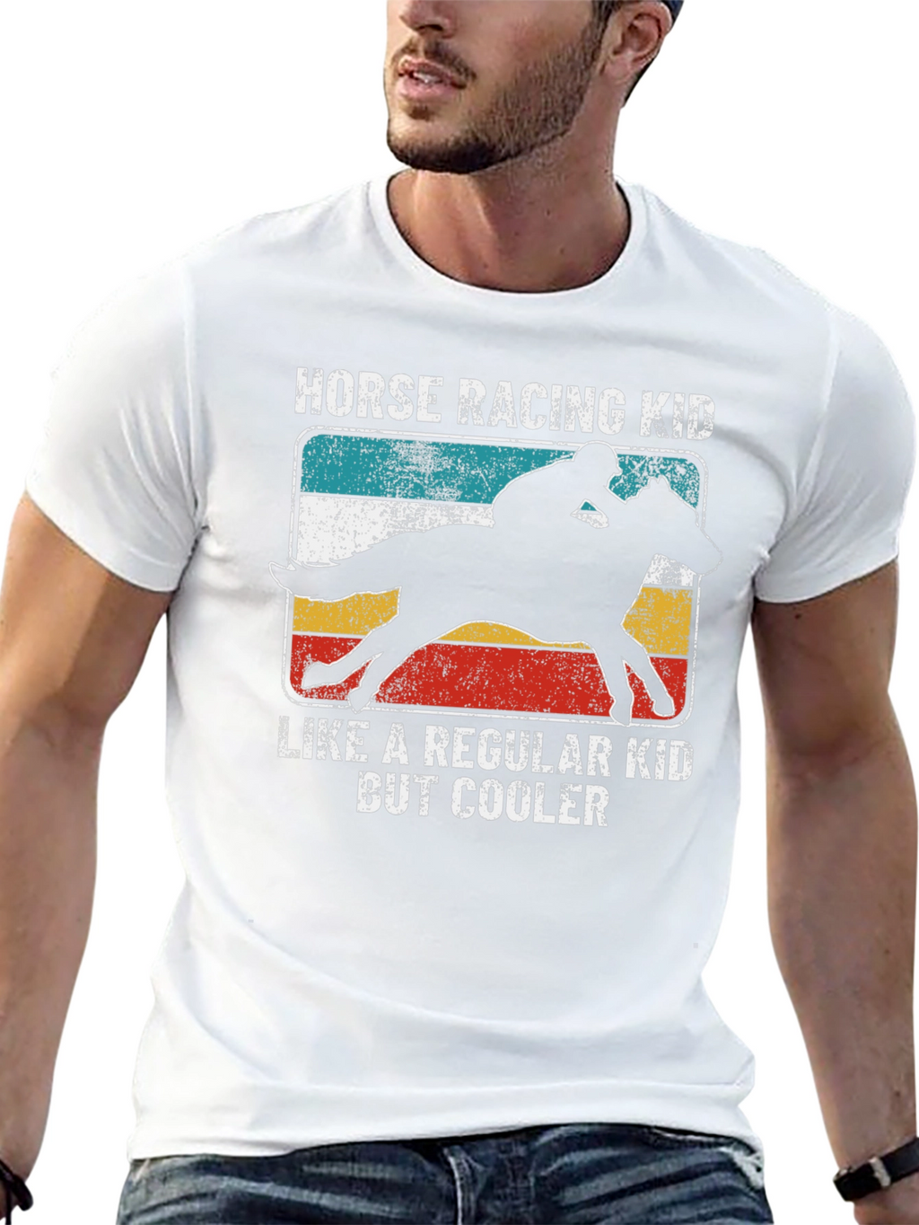 Horse Racing Kid T-Shirt - Cool Equestrian Tee