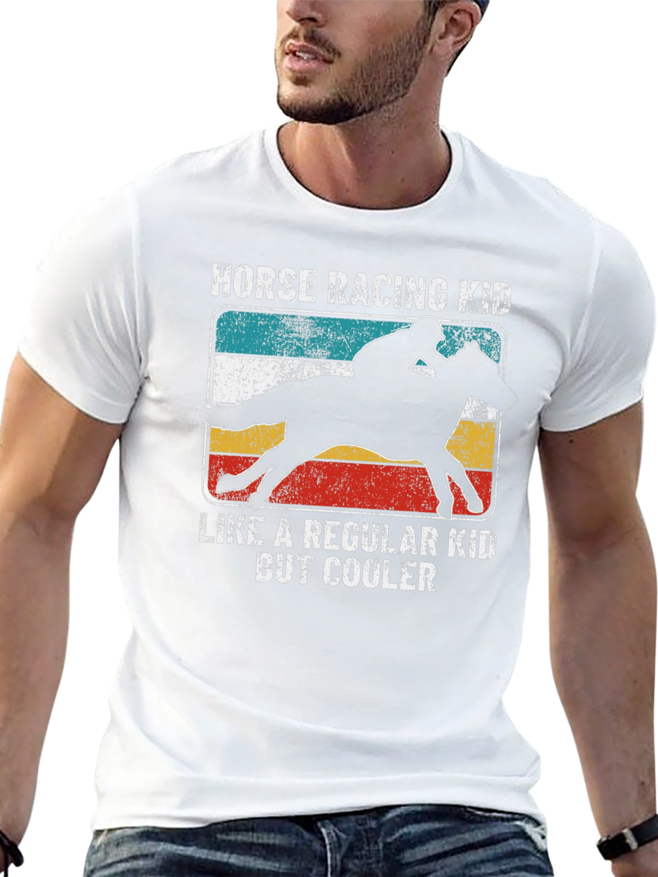 Horse Racing Kid T-Shirt - Cool Equestrian Tee