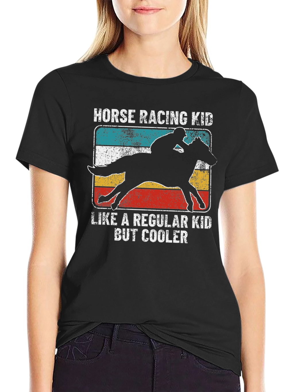 Horse Racing Kid T-Shirt - Cool Equestrian Tee