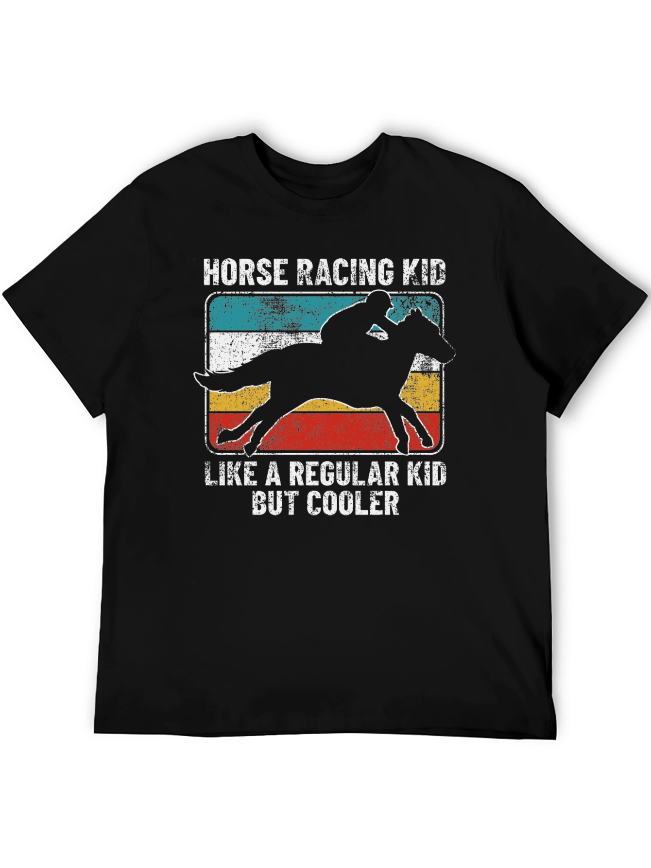 Horse Racing Kid T-Shirt - Cool Equestrian Tee
