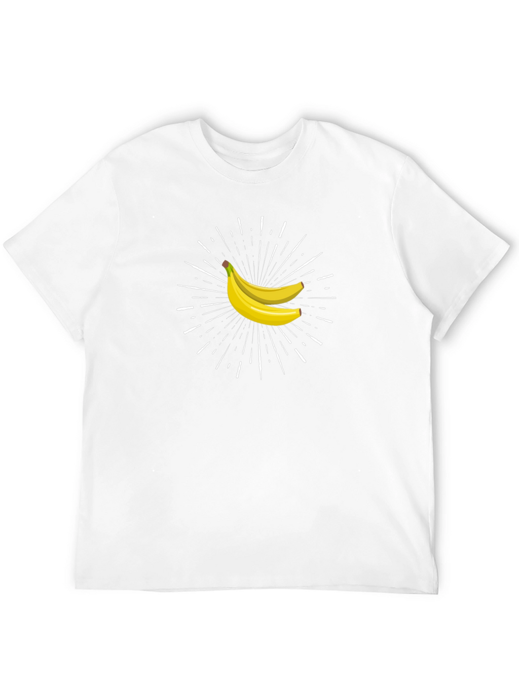 Banana Burst Graphic Tee - Black Cotton Comfort